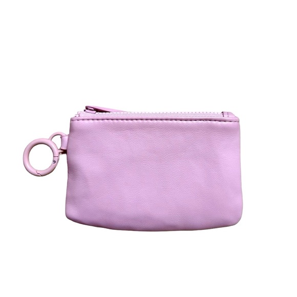 A New Day Pink Faux Leather Clip on Zippered Coin Purse - Picture 1 of 4